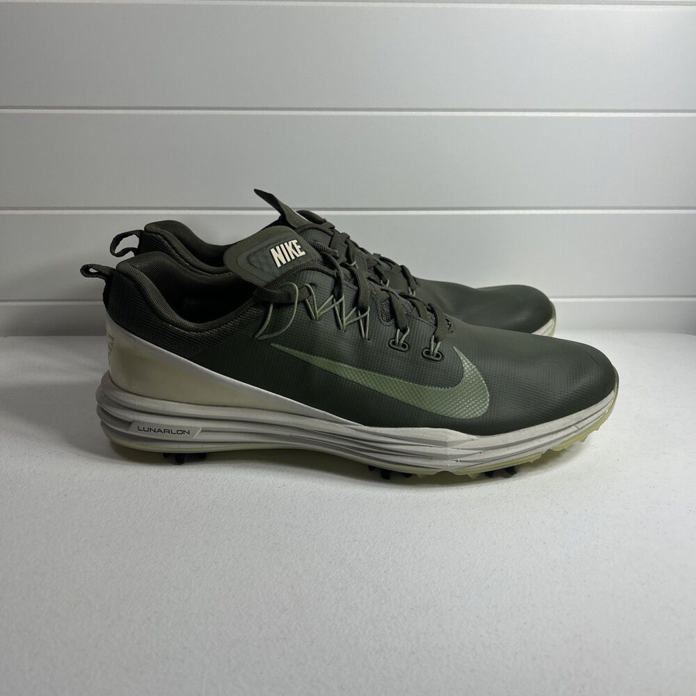 Nike Men’s Golf Shoes Size 11 Army Green  Lunar Command 2